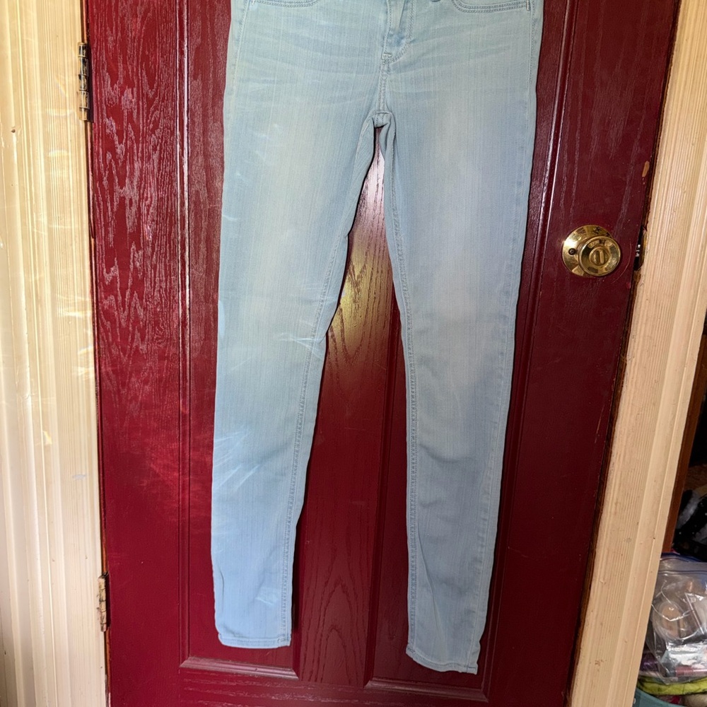 Hollister Light Blue Skinny Jeans - Faded Wash